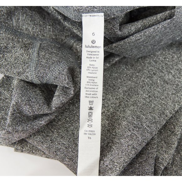 Lululemon Shimmer Wunder Under Leggings 6 NWOT - Picture 5 of 5
